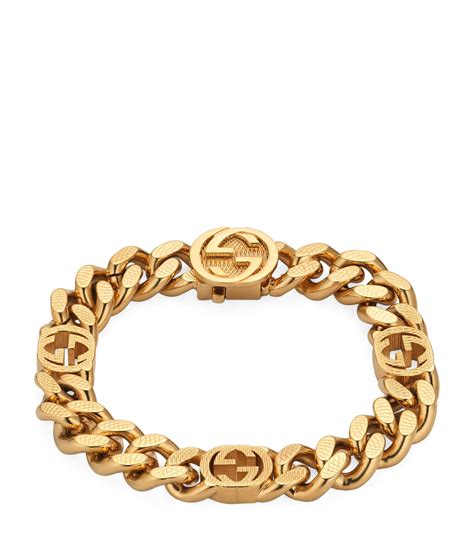 gucci chain link bracelet|gucci interlocking chain bracelet.